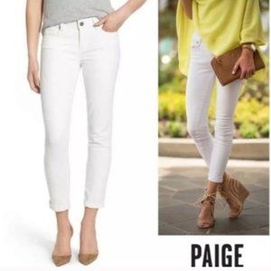 Paige Denim Kylie Crop Skinny Optic White Size 28